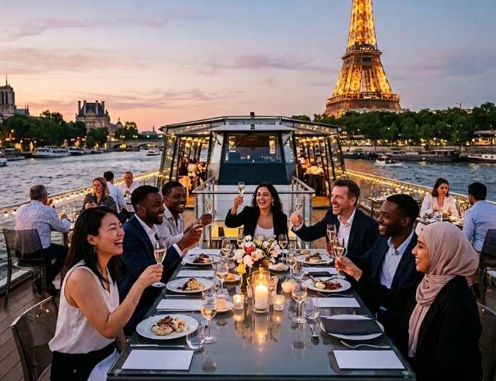 Dinner Cruise on the Seine River in Paris
