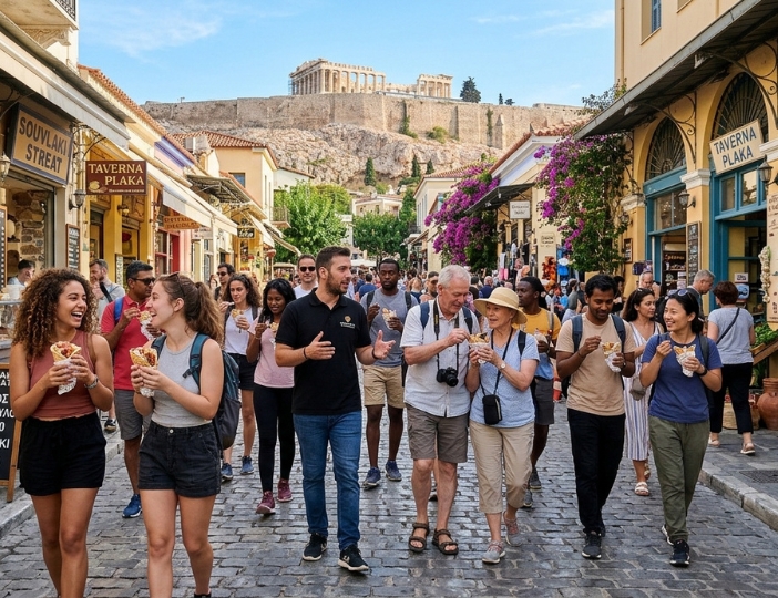Greek Food Walking Tour in Athens